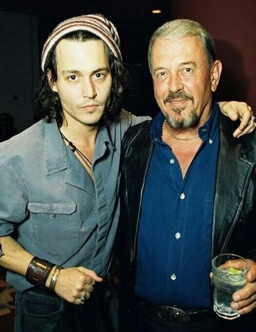 Johnny Depp with his father, John Christopher Depp